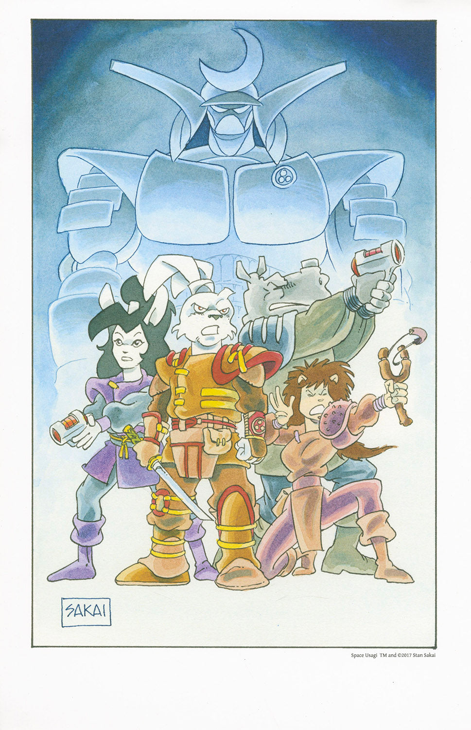 Space Usagi Print | 11x17